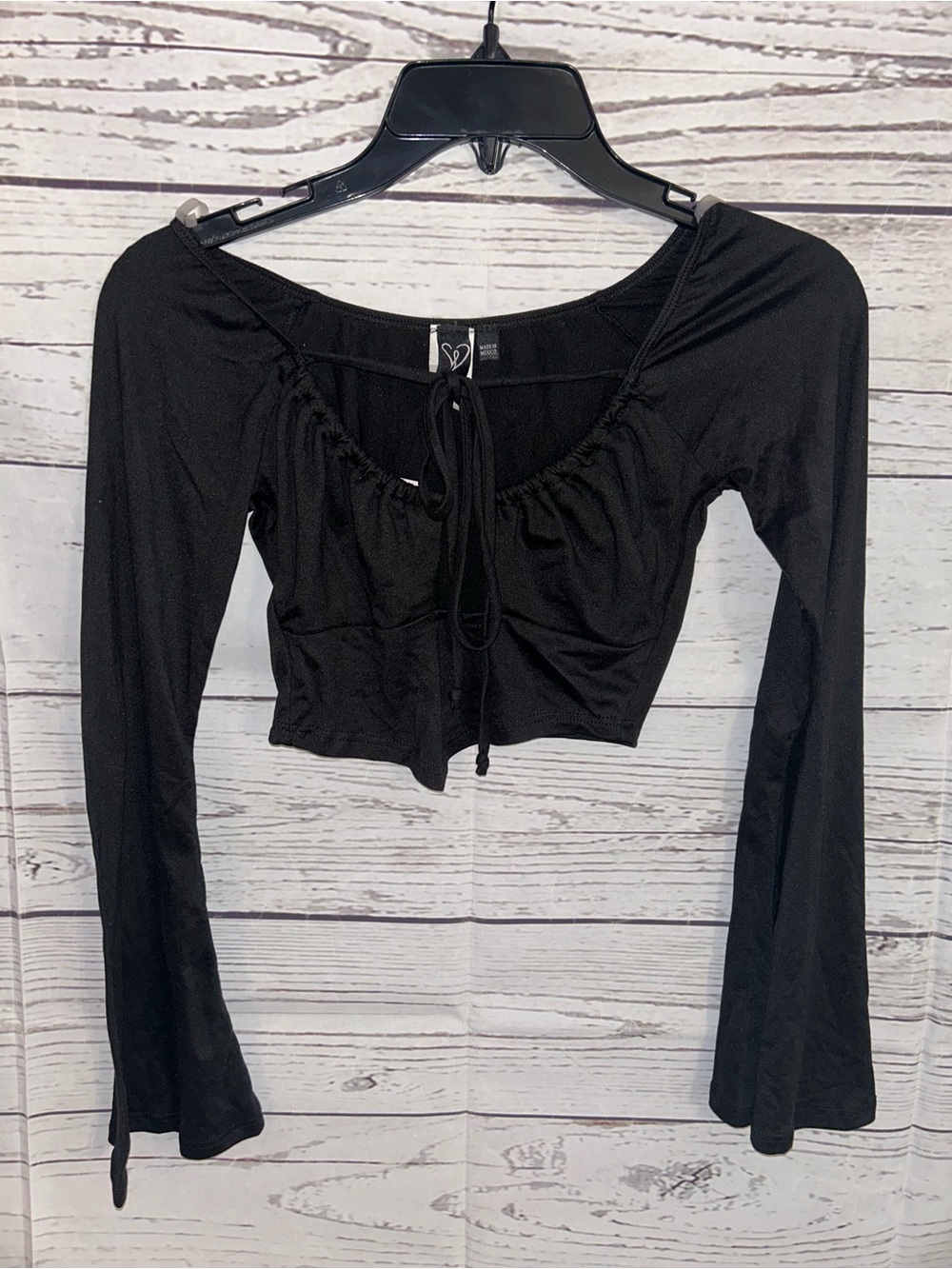 NWT Windsor Black Crop Top